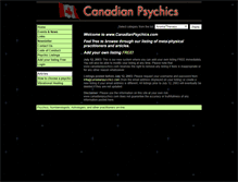 Tablet Screenshot of canadianpsychics.com